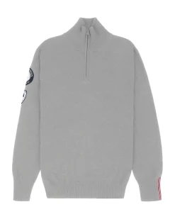 Genser<Amundsen Peak Half Zip Mens Genser Lysegrå