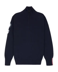 Genser<Amundsen Peak Half Zip Mens Genser Navy