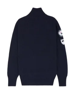 Genser<Amundsen Peak Half Zip Mens Genser Navy