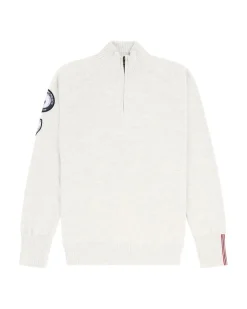 Genser<Amundsen Peak Half Zip Womens Genser Melkehvit