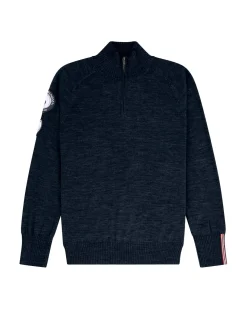 Genser<Amundsen Peak Half Zip Womens Genser Mørkeblå