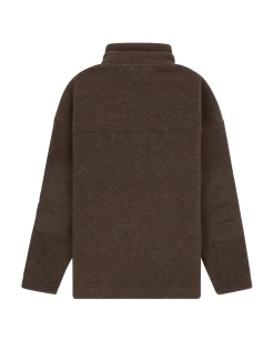 Genser<Amundsen V-Bond Waxed Fleece Mens Genser Mørkebrun