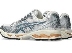 Sko<Asics Gel-Kayano 14 Sko Turkis Mønster Cream/Ironclad