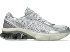 Sko|Sko<Asics GEL-KINETIC FLUENT WHITE/WHITE Sko Hvit Og Sølv