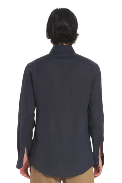 Skjorte<Barena Venezia Camicia Pavan S Telino Skjorte Mørkeblå