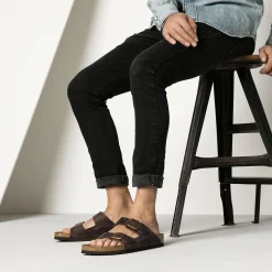 Sko|Sko<Birkenstock Arizona Oiled Leather Regular Habana Sko Mørkebrun