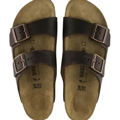 Sko|Sko<Birkenstock Arizona Oiled Leather Regular Habana Sko Mørkebrun