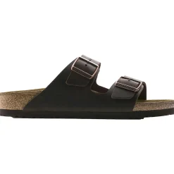 Sko<Birkenstock Arizona Oiled Leather Narrow Habana Sko Mørkebrun
