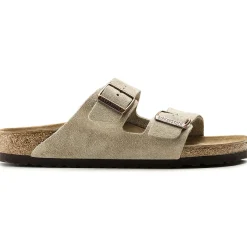 Sko<Birkenstock Arizona Suede Regular Taupe Sko Taupe