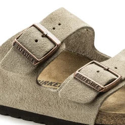 Sko<Birkenstock Arizona Suede Narrow Taupe Sko Taupe