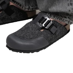 Sko<Birkenstock Boston Nova Felt Sko Mørkegrå