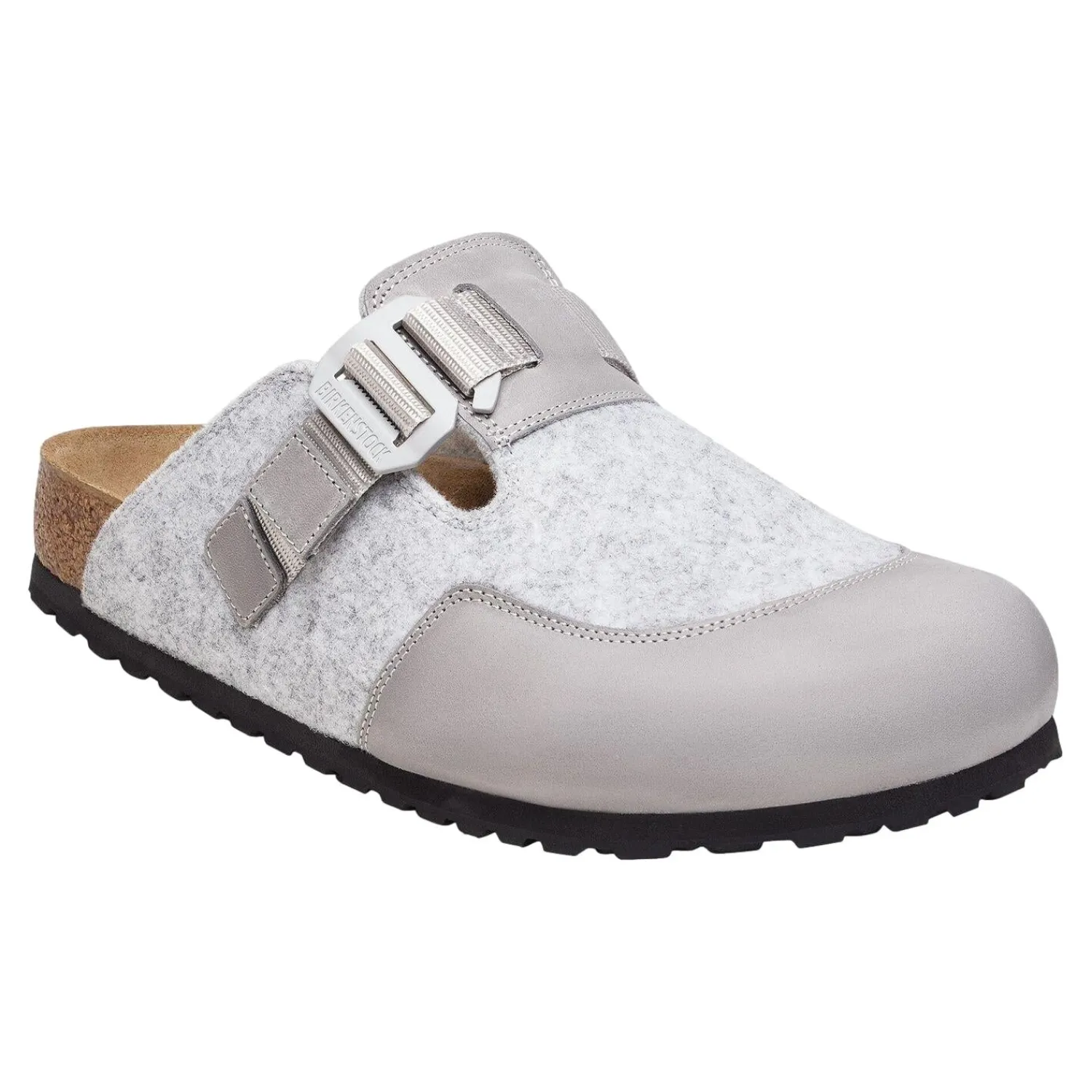 Sko<Birkenstock Boston Nova Sko Lys Grå Melert