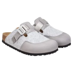 Sko<Birkenstock Boston Nova Sko Lys Grå Melert