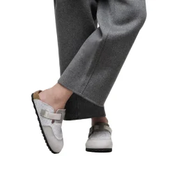 Sko<Birkenstock Boston Nova Sko Lys Grå Melert