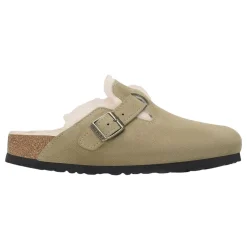Sko<Birkenstock Boston Shearling Regular Taupe Sko Brun/Beige