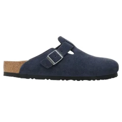 Sko<Birkenstock Boston Suede Leather Regular Sko Navy