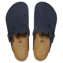 Sko<Birkenstock Boston Suede Leather Regular Sko Navy