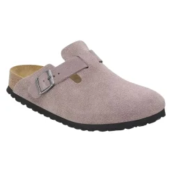 Sko<Birkenstock Boston Suede Narrow Faded Purple Sko Lilla/Grå