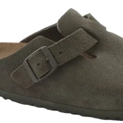 Sko<Birkenstock Boston Suede Narrow Thyme Sko Grønn