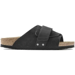 Sko<Birkenstock Kyoto Nubuck/Suede Leather Narrow Black Sko Sort