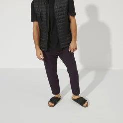 Sko<Birkenstock Kyoto Nubuck/Suede Leather Narrow Black Sko Sort