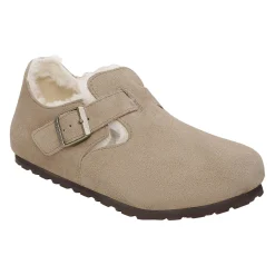 Sko<Birkenstock London Shearling Narrow Taupe Sko Taupe