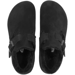 Sko<Birkenstock London Shearling Narrow Black Sko Sort