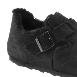 Sko<Birkenstock London Shearling Narrow Black Sko Sort