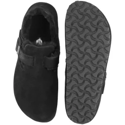 Sko<Birkenstock London Shearling Narrow Black Sko Sort