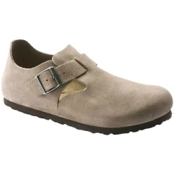 Sko<Birkenstock London Suede Regular Taupe Sko Beige