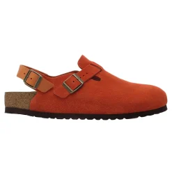 Sko<Birkenstock Tokio Suede Leather Rust Narrow Sko Mørkeoransje