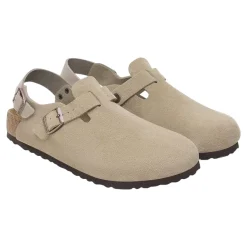 Sko<Birkenstock Tokio Suede Narrow Taupe Sko Taupe