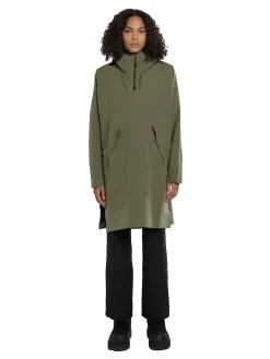 Jakke|Jakke<Blæst Aalesund Poncho Jakke Oliven Grape Leaf