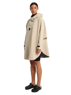 Jakke<Blæst Bergen Poncho Jakke Beige