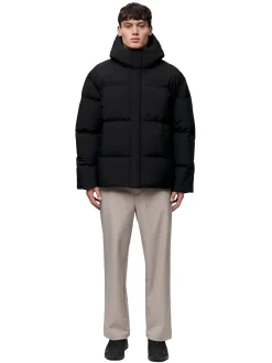 Jakke<Blæst Grotli Down Jacket Black Jakke Sort