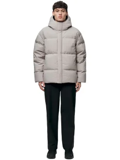 Jakke<Blæst Grotli Down Jacket Low Tide Jakke Beige Grå