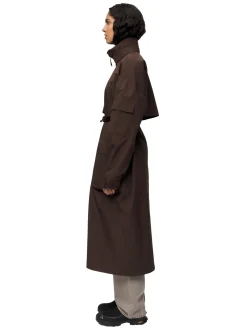 Jakke<Blæst Klipra Coat Jakke Mørkebrun Java