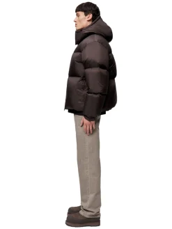 Jakke<Blæst Perma Lightweight Down Jacket Brown Soil Jakke Brun