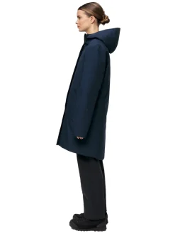 Jakke<Blæst Ramoen Primaloft Parka Dark Navy Jakke Mørkeblå