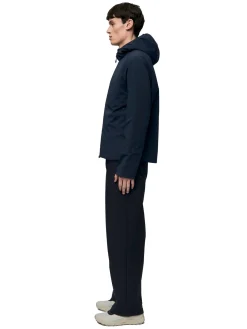 Jakke<Blæst Randers Insulated Hoody Jacket Jakke Mørkeblå Navy