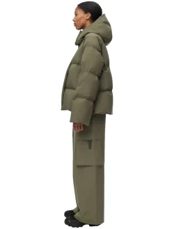 Jakke<Blæst Selje Down Jacket Jakke Grønn Grape Leaf