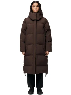 Jakke<Blæst Stranda Down Coat Jakke Mørkebrun Java