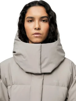 Jakke<Blæst Stranda Down Coat Jakke Beige Grå Low Tide