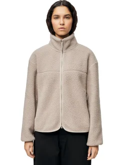 Jakke<Blæst Tind W Fleece Jacket Low Tide Jakke Beige Grå