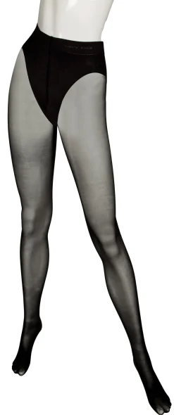 Undertøy<Calvin Klein Underwear CK Ultra Fit French Cut Tights Strømpebukse Sort