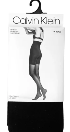 Undertøy<Calvin Klein Underwear CK Ultra Fit High Semi-Opaque 40 den Strømpebukse Sort