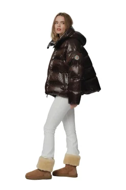 Jakke<CAYA Ginny Short Coffee Jakke Mørkebrun