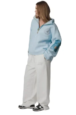 Genser<CAYA Nini Half Zip Light Blue Genser Lyseblå