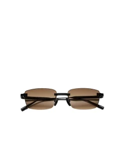 Solbriller|Solbriller<Chimi Eyewear Rimless Cubic Brown Gradient Solbriller Lysebrun