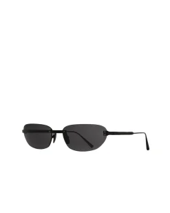 Solbriller|Solbriller<Chimi Eyewear Rimless Oval Black Solbriller Sort